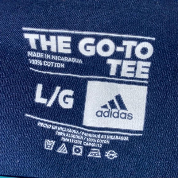 ADIDAS Junior Blue T-shirt. Size large - Picture 3 of 5